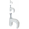 Скоба IEK 12мм круглая пластиковая (100шт) - USK11-12-100